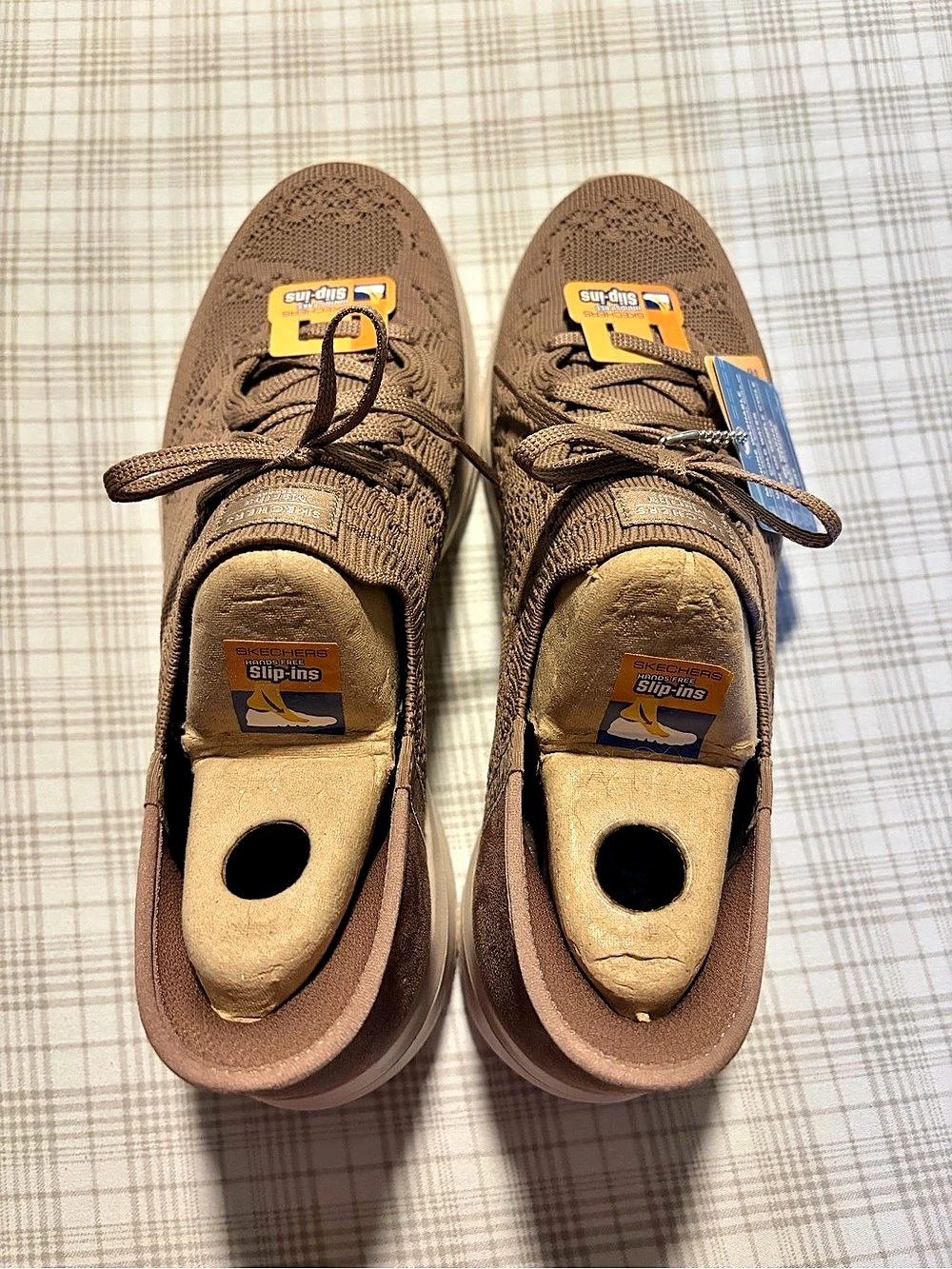 Skechers Hands Free Slip-ins Martha Stewart Sneakers Brown US 10 D NWT